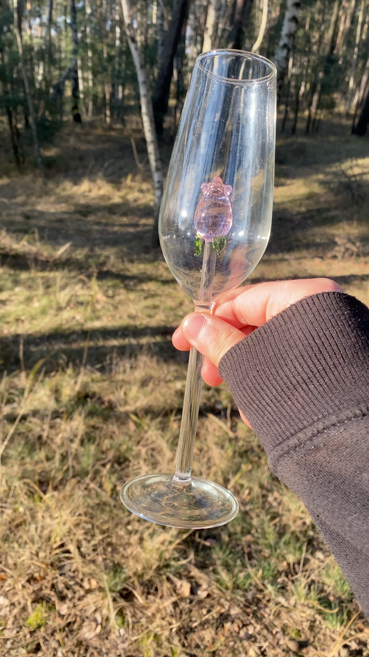 Belle Crystal Rose Glass